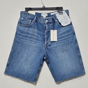 Westbound Women's Jeans Size 12 Blue Medium Wash Cut off Bermuda 0805